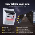 SOLAR SOUND AND LIGHT ALARM LAMP REMOTE CONTROLE BK-666. 