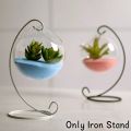 Customized Gold, Black and White Fancy Rack For a small pot or glass pot for home decoration made with iron Only Iron Stand. 