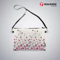 Traverse Girl Pouch - Floral Pouch (Digitally printed on Cloth) with shoulder strap. 
