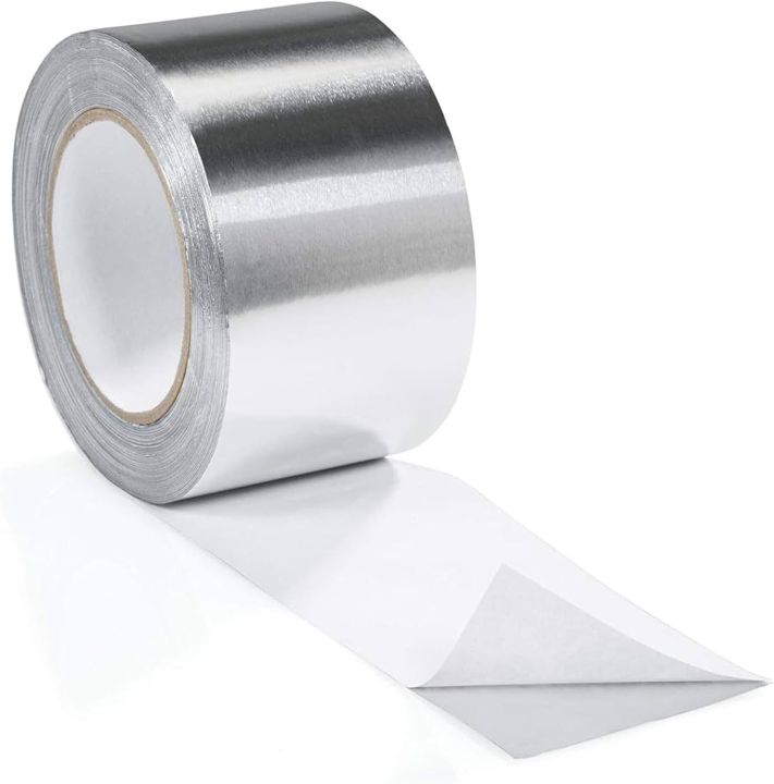 Silver%20Aluminium%20Foil%20Tape%20Adhesive%20Duct%20Tape%20-%20Heat%20Proof%20Multiple%20Use%20For%20Heating%20&%20Air%20Conditioning%20Repairs%20-%202%20Inch%20-%20Heat%20And%20Light%20Reflective%20-%20Image%203