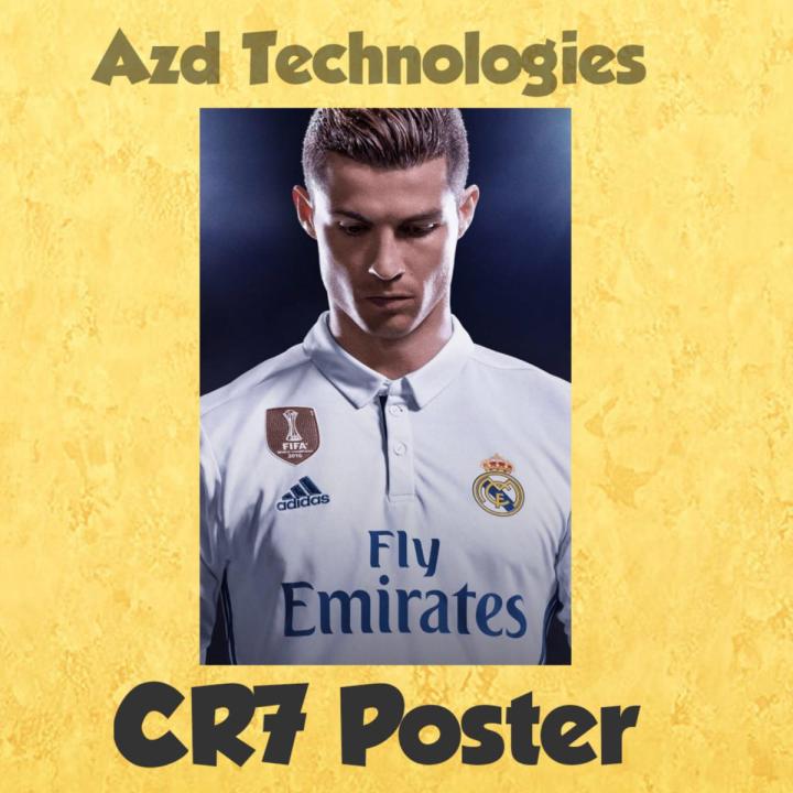 Cristiano Ronaldo XL Poster (18x12 Inch) | High-Quality Large CR7 Wall Art for Fans & Collectors