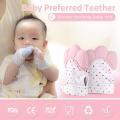 Baby Teething Mittens for Baby Self-Soothing Pain Relief Teething Glove Safe Silicone BPA FREE Safe Food Grade Teething Mitt. 