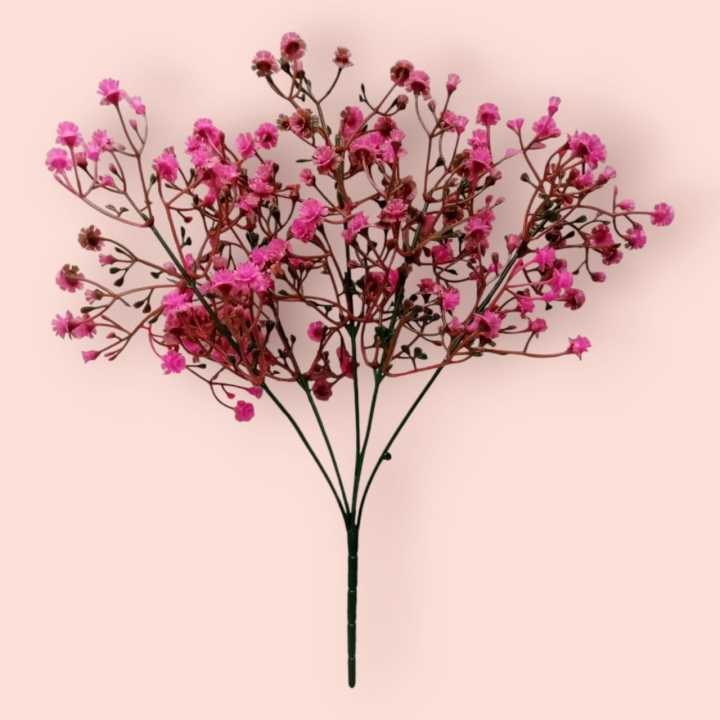 Gypsophila- Baby's Breath artificial Flower Bunch For Flowers Arrangements And Decorations, 13 inches Height-Pink