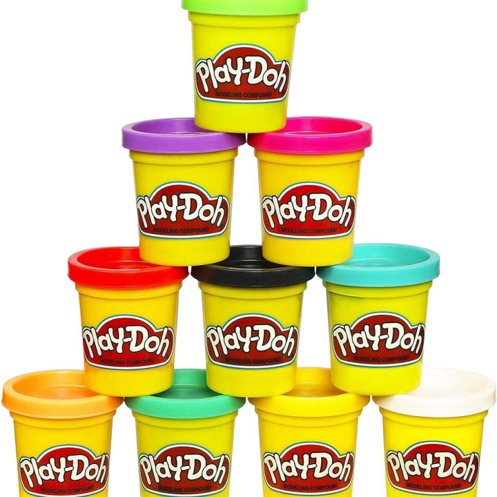 Play-Doh Modeling Compound 10-Pack Case of Colors playdough for Ages 2 and up, Multicolor