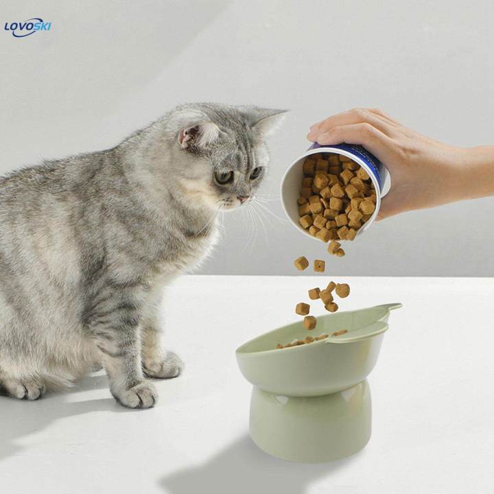 Raised Cat Bowl Elevated Cat Food Bowl Durable Stable Lightweight Pet Feeding Dish Kitten Water Bowl