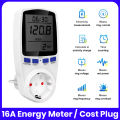 Digital LCD Power Meter Wattmeter Power Meter Consumption Meter Socket Wattage Kwh Energy Meter Energy Cost Meter Measuring Outlet Power Analyzer. 