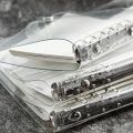 【NEW】 1 Pc Transparent Notebook Cover Soft PVC Binder Cover A5/A6/A7 Standard 6 Holes Snap Button Closure. 