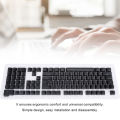 108 Key German Keyboard Keycap Minimalist Translucent Keycaps Comfortable Typing for Home. 