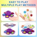 1PCS New Anti Stress Push Bubble Fidget Spinner Face-Changing Sensory Toy Push popete Spiner Stress Relief Fidget Toys For Kids. 