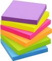 Sticky Notes Post it Pastel Sticky Note Clear Self-Sticky Annotation, 3x3 Inch 76*76 MM  Waterproof Translucent Color Memo Pad for Office & School (Assorted, Pack of 100 Random Colours). 