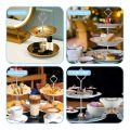 6 Set Tray Hardware for Cake Stand 3 Tier Cake Stand Fitting(Silver). 