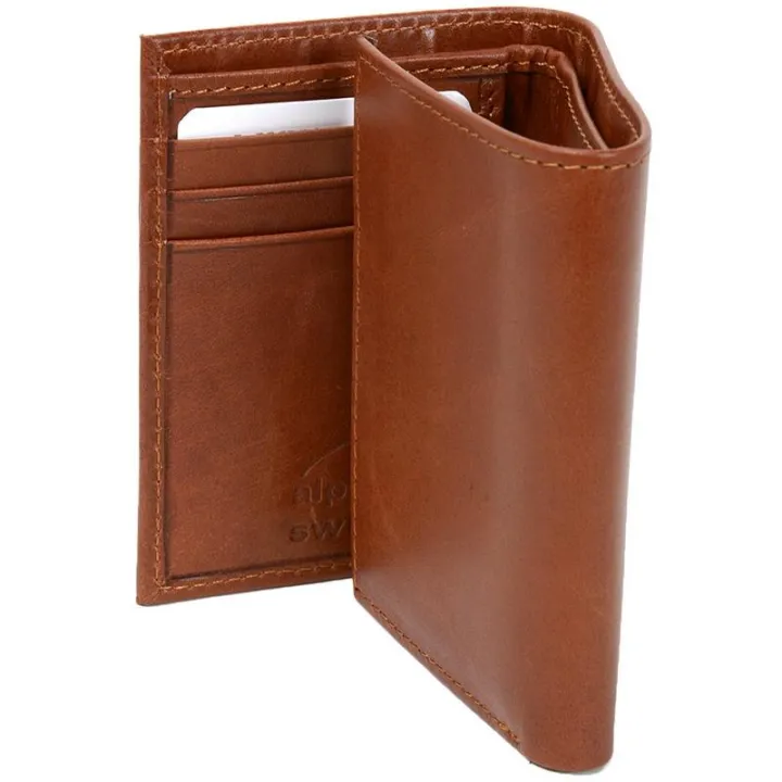 Genuine%20Leather%203%20Fold%20Brown%20Wallet%20For%20Unisex%20-%20Image%204