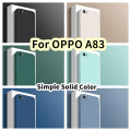 Original For OPPO A83 Silicone Full Cover Case Solid Color Phone Case Cover. 