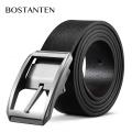 BOSTANTEN Genuine Leather Pin Buckle Belts For Men With Gift Box. 