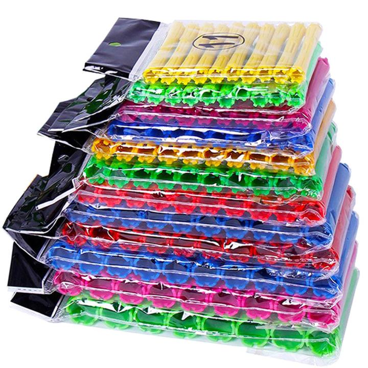 1Set 11 Sizes Hair Perm Rods Kit Cold Permanent Bar Plastic Curlers Roll