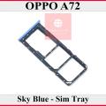 Oppo A72 SIM Tray Sim Jacket Sim Slot Sim Door For Oppo A72 - Sky Blue. 
