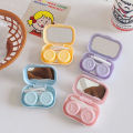 Sanrioed Kawaii Anime Kuromi My Melody Cinnamoroll Contact Lens Case Travel Kit Easy Carry Mirror Lenses Box Container Gift. 