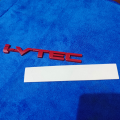 Mat Black & Red I-VTEC Badge Emblem 3D Chrome Logo Car Sticker | 3D I-VTEC Logo Metal Emblem Badge Decals Car Sticker. 