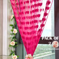 Pack Of 2 Pcs 100*200cm Door Window Curtain Heart Design Wedding Bedroom Living Room Partition Decoration / curtain  room decorations/ decor items  / decorations. 
