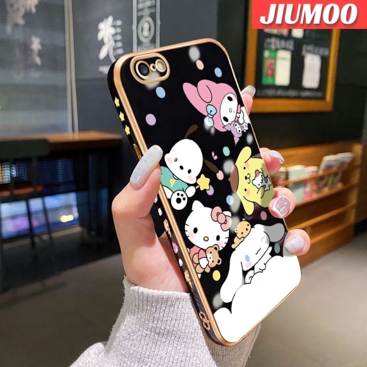 JIUMOO%20Casing%20For%20iPhone%206%206s%206%20Plus%206s%20Plus%20Case%20Cute%20Cartoon%20Pattern%20New%20Plating%20Square%20Border%20Casing%20Soft%20Silica%20Gel%20Shockproof%20Phone%20Cases%20All%20Inclusive%20Camera%20Lens%20Protective%20Cover%20-%20Image%203