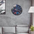 30cm Clocks Non Ticking Hanging Watches Sweep Movement Modern Silent Acrylic Wall Clock for home and hotel Bathroom Bar Ornament. 