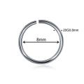 【beauty code】1PC G23 Titanium Nose Ring Rings Uni Labret Piercings Eyebrow Women Ear Septum Helix Piercing CBR. 