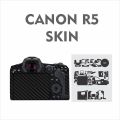 canon r5 complete body skin with hand grip ski. 