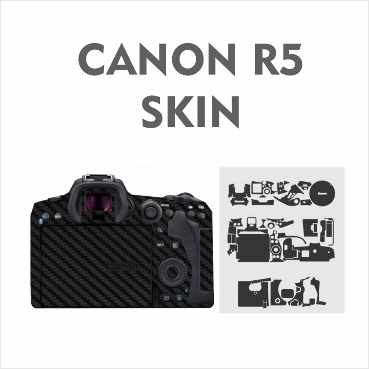 canon r5 complete body skin with hand grip ski