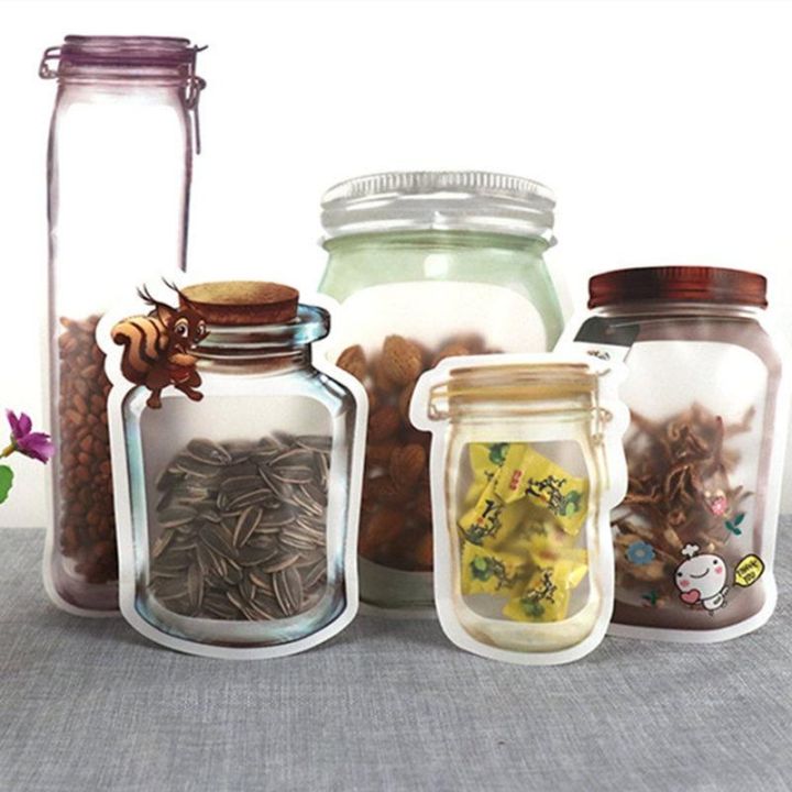 Mason Jar Zip Lock Bags For Spices Pcs Zipper Bags Storage For