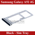 Samsung Galaxy A52 4G SIM Tray Sim Jacket Sim Slot Sim Door For Samsung Galaxy A52 4G - Black. 