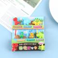 6pcs/set dinosaur Mini Animal Cartoon Food Picks Children Snack Fruit Lonni. 