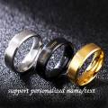 CUSTOMIZED NAME RING WITH GIFT BOX PACKING THREE COLORS AVAILABLE GOLDEN,SILVER,BLACK (PERFECT GIFT TO SEND YOUR WIFE , HUSBAND , FIANCE OR ANY ONE). 