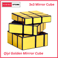 Original Qiyi Mirror Cube 3x3 Silver Sticker Less Qiyi Warrior S Best Quality Fast Speed Magic Rubik Speed Cube Educational Puzzle Toys. 