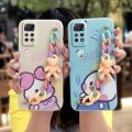 Cartoon Liquid silicone shell Phone Case For Redmi Note12 Pro 4G/Note11 Pro+   Solid color protective case Anti-fall. 