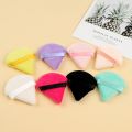【HOT】 2/4/6 Pcs Triangle Velvet Powder Puff Flours Mini Face Makeup Sponge Cosmetics Lightweight Soft Cotton Face Powder Puff Washable. 