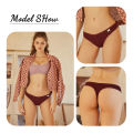 3Pcs/Set Women Cotton Thongs Solid V-Waist Stripe Lady Panties Breathable G-String Soft Underwear Female Intimates Lingerie Superman Ruoias. 