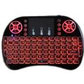 Mini Wireless Keyboard & Mouse Combo with 3-Color Backlight - This Keyboard with 5cm Mini Touchpad RF 500 Wireless for Android, PC, Laptop, TV Box & Multimedia | Rechargeable Wireless Keyboard. 