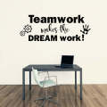 SmileArt Teamwork quote wall decal sticker for home decor office teamwork stickers. 