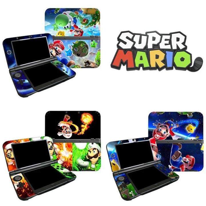 Super Mario Cartoon Pvc Skin Stickers for Nintendo New 3DS LL XL Waterproof Anime Stickers Protector Full Over Vinyl Stickers
