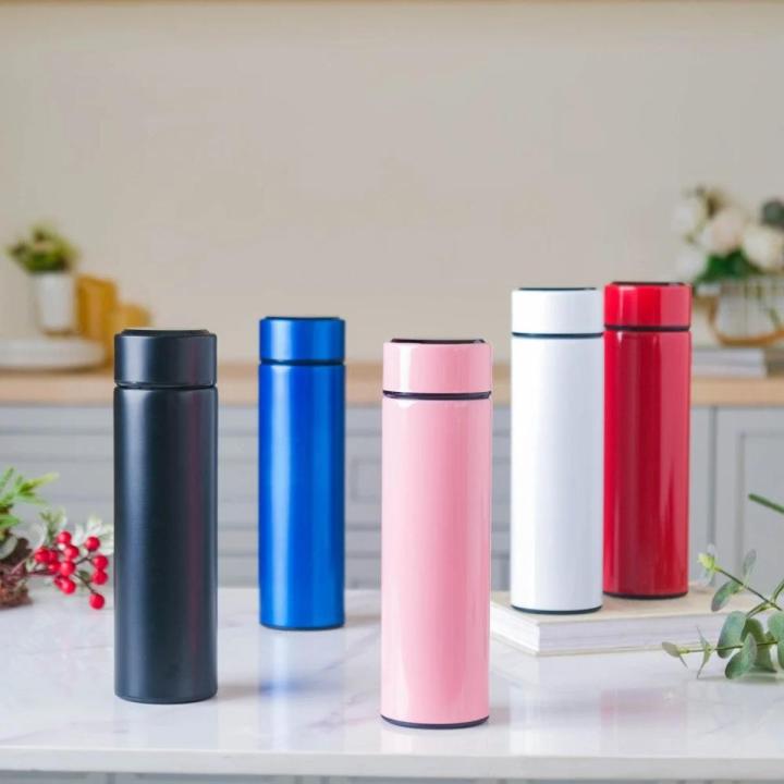 Temperature Display Vacuum Insulated Water Bottle 500ML,Thermo Flask Made of Premium Stainless Steel Coffee Cup, Smart Cup, Novelty Gift Mug
