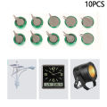 10PCS 1.2V 40mAh Ni-MH Rechargeable Battery With Solder Pins For Timer Toys Watch Hearing Aid Solar Equipment Button Coin Cell YULING. 