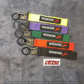 HONDA KEYCHAIN RIBBON KEY CHAIN FOR HONDA CARS - BLACK COLOUR. 