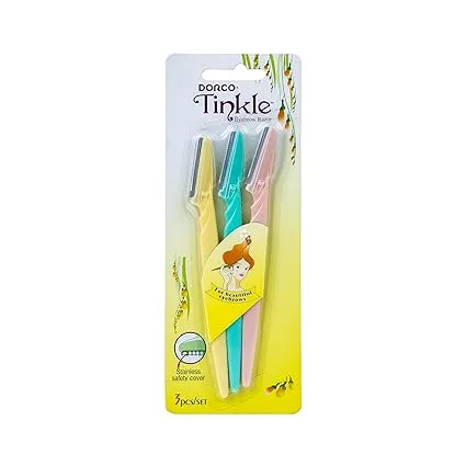 Twinkle Razor Dermaplaning Original Tinkle Razor – 3-in-1 Pack | Eyebrow Shaper, Facial Hair ...