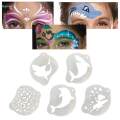 Face Painting Stencil Kit Makeup Art Painting Smooth Lightweight Reusable Half Face Use. 