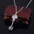 【PeacemPeace】 Game Doom Eternal Slayer Key Necklace Vintage Doublesided Engraving 3D Key Penant Necklaces for Fans Jewelry Accessories. 