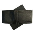 Pocket Size Black Texture Leather Wallets. 