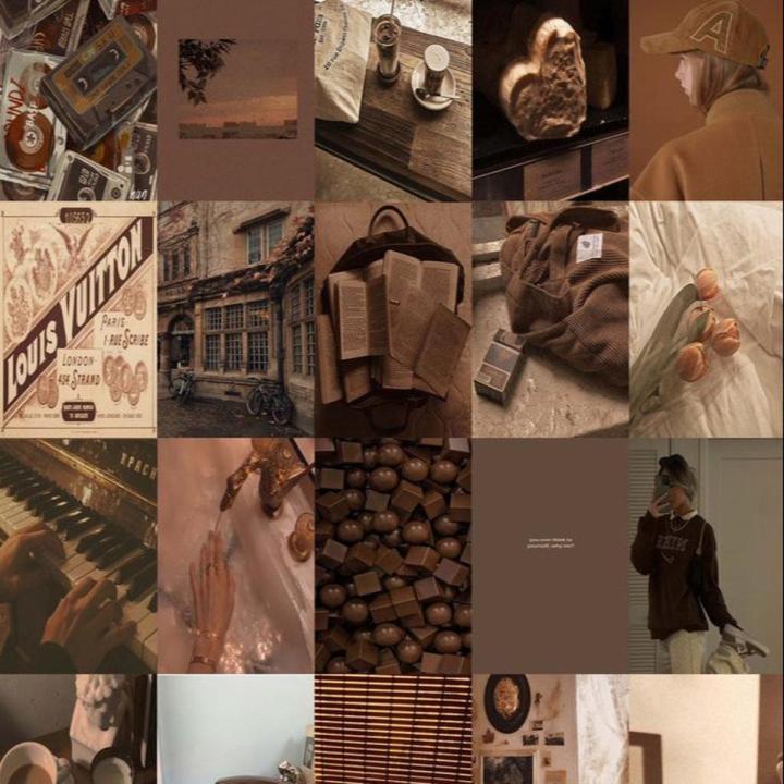 20 Brown  aesthetic photo cards 4x6 inches latest photocards of your choice for wall decor