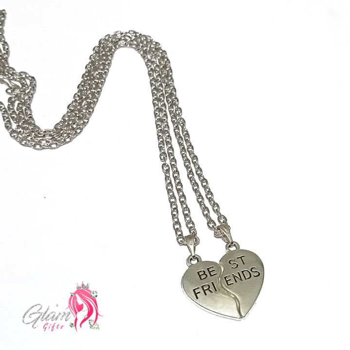 Best%20Friend%20Heart%20Pendant%20Necklace%20gift%20for%20Friends%20Couples%20Pair%20of%202%20Locket%20with%20Silver%20and%20Black%20Chain%20-%20Image%203
