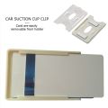 Card Holder Auto Windshield Glass Tag Transparent Durable ID IC Card Document Holder Card Sleeve Car Organization Accessories. 