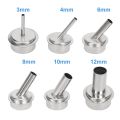 6Pcs Quick 861DW Hot Air Station Resisting Nozzles 3/4/6/8/10/12mm Nozzle Sleeve for PCB Microscope Soldering Repair. 